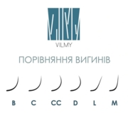 Вії Vilmy Viya Mix 20 ліній чорні M 0.10, 9-12 мм
