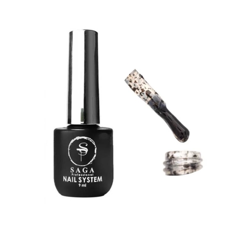 Топ без липкого шару Saga №05 з пластівцями, 9 мл