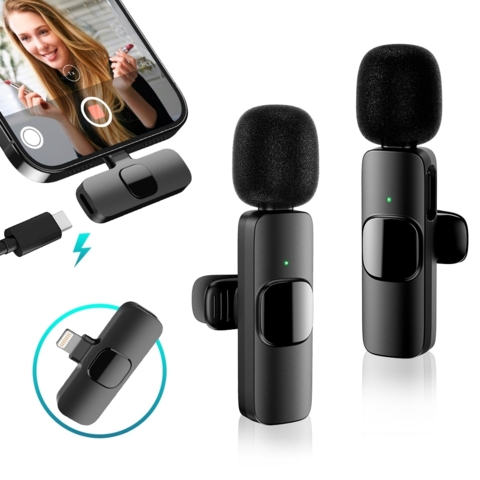 Мікрофон 2в1 для Iphone APEXEL (APL-MIC005I)