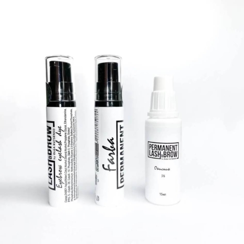 Краска Permanent lash&brow №3 черная, 10  мл