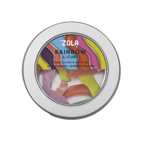 Набор силиконовых бигуди Zola Rainbow L-Curl (2S, 2.5M, 3L, 4XL, 4.5XLL)