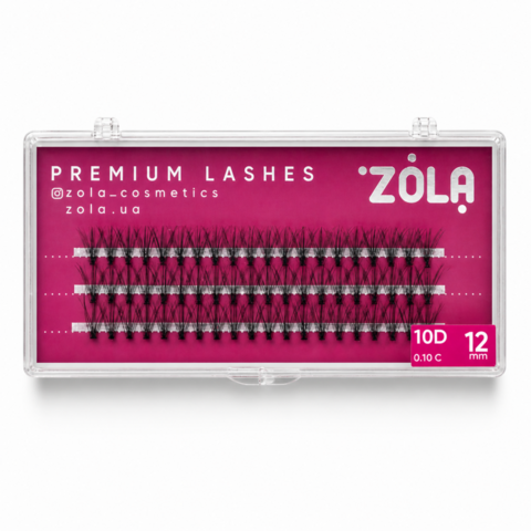 Вії-пучки Zola 10D, 12 мм