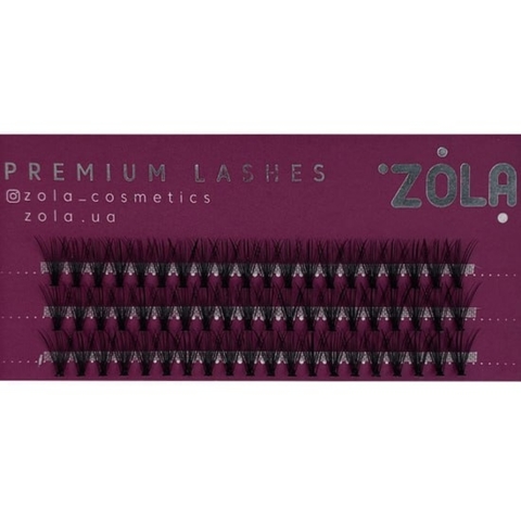 Ресницы-пучки Zola 20D, 12 мм