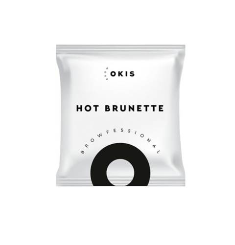 Краска для бровей Okis Brow Hot Brunette с экстрактом хны, без окислителя, 5 мл