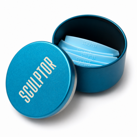 Набор силиконовых бигуди Sculptor Open look Mix 4 пары, blue