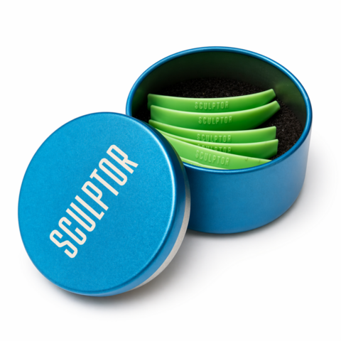 Набор силиконовых бигуди Sculptor Open look Mix 4 пары, green