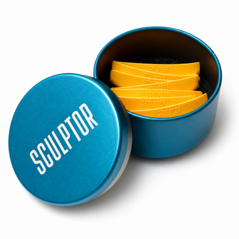 Набор силиконовых бигуди Sculptor Open look Mix 4 пары, yellow