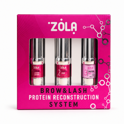 Набір складів для ламінування брів Zola Brow&Lash Protein Reconstruction System, 10  мл