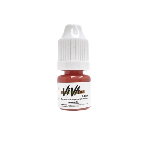 Пігмент Viva Lips 4 Latte для перманентного макіяжу, 4 мл