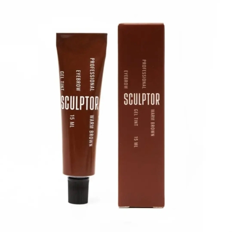 Фарба-гель для брів Sculptor warm brown, 15 мл