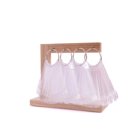 Подставка для типс на 8 крючков, деревянная