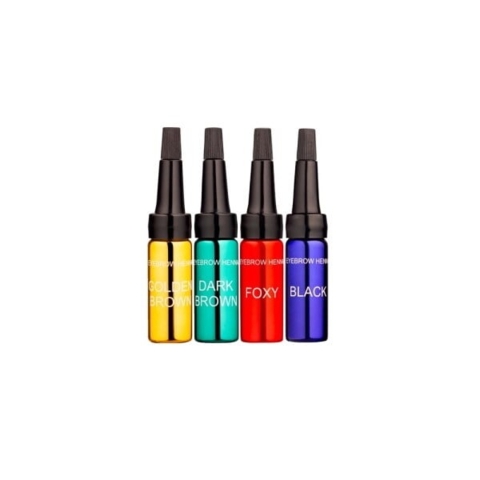 Хна для бровей Ekko Beauty Brunette 4 оттенка в наборе
