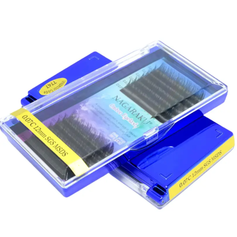 Вії Nagaraku омбре classic blue & purple Mix D, 0.07, 8-13 мм