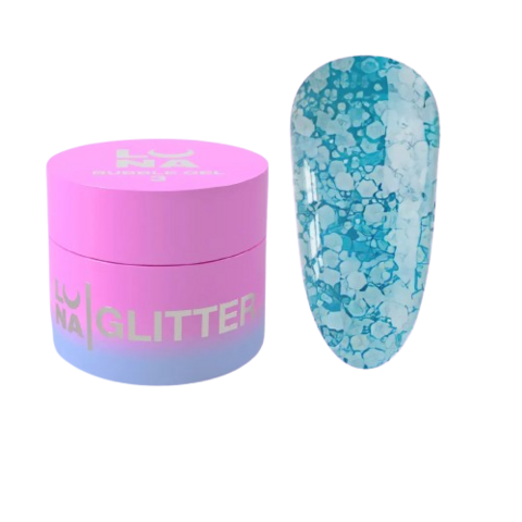 Блесточки для ногтей Luna Bubble Gel №3, 5  мл