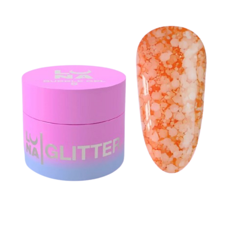 Блесточки для ногтей Luna Bubble Gel №5, 5  мл