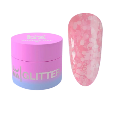 Блискітки для нігтів Luna Bubble Gel №6, 5  мл