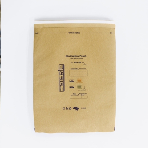 Пакеты для стерилизации ProSteril, 300*400 PK B, Бурый крафт (100шт/уп)