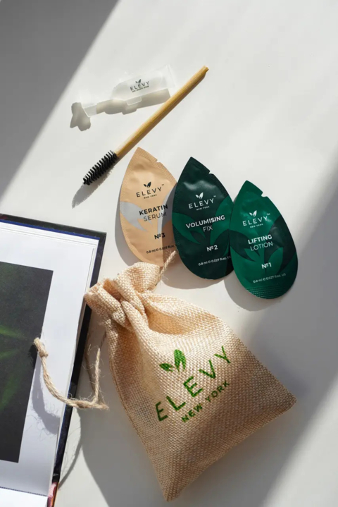 Набір для ламінування вій та брів Elevy Start Mini Kit №1,2,3 по 0,8 мл, сироватка 1 мл