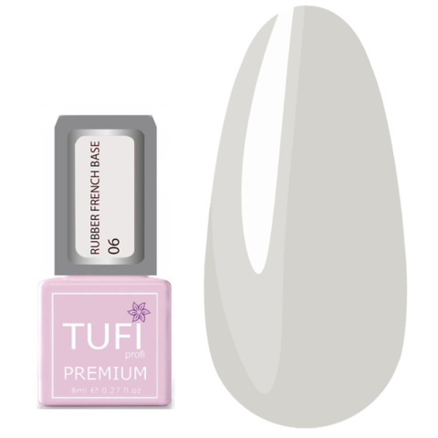 База TUFI profi Rubber French №006 Молочна дівчинка, 8 мл