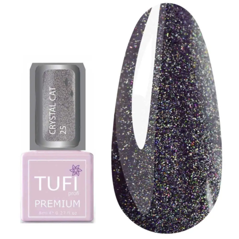 Гель-лак TUFI profi Premium Crystal Cat №25 Аметрин голографик, 8 мл