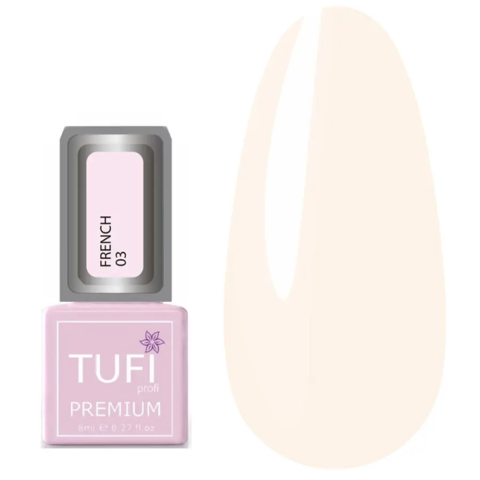 Гель-лак TUFI profi Premium French №03 Квітка персика, 8 мл
