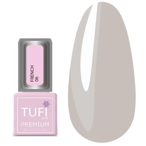 Гель-лак TUFI profi Premium French №06 Нюдовий, 8 мл