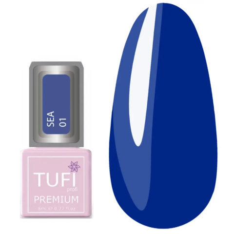 Гель-лак TUFI profi Sea №01 Ярко-синий, 8 мл