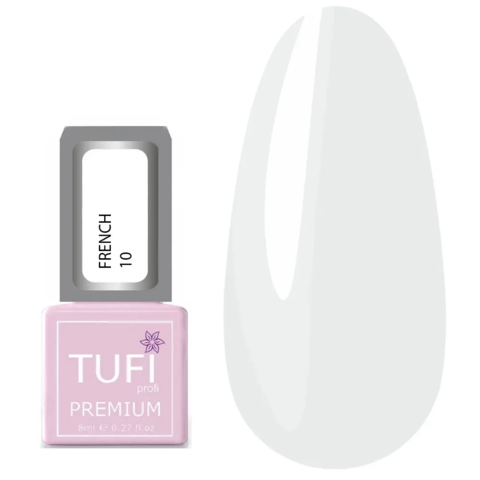 Гель-лак TUFI profi Premium French №10 Молочний, 8 мл