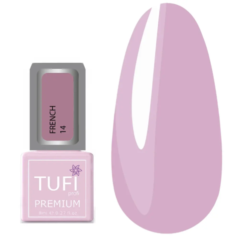 Гель-лак TUFI profi Premium French №14 Чайная троянда, 8 мл