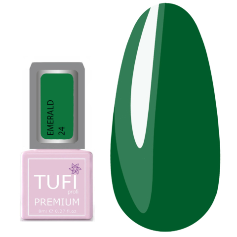Гель-лак TUFI profi Premium Emerald №24 Мечта блоггера, 8 мл