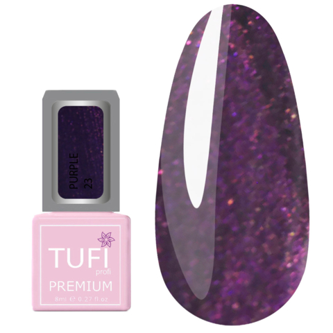 Гель-лак TUFI profi Premium Purple №23 Фиолетовый вельвет, 8 мл