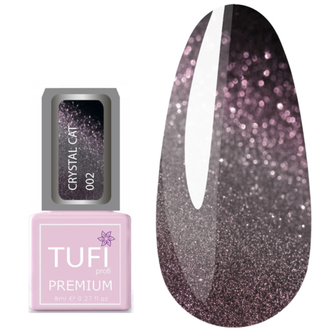 Гель-лак TUFI profi Premium Crystal Cat №02 Аметист, 8 мл