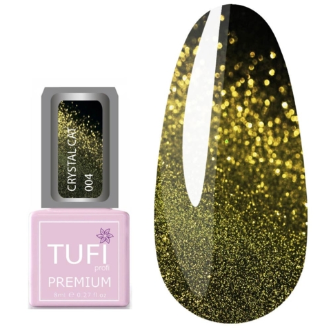 Гель-лак TUFI profi Premium Crystal Cat №04 Турмалин, 8 мл