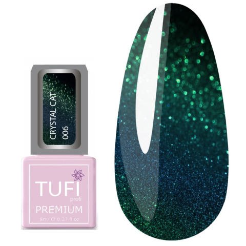 Гель-лак TUFI profi Premium Crystal Cat №06 Тайна махараджи, 8 мл