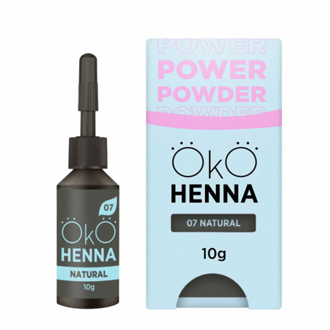 Хна для брів OKO Power Powder №07 10 г, natural brown