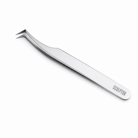 Пинцет профессиональный для ресниц Sculptor №05