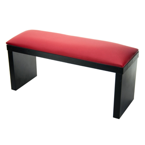 Подлокотник для маникюра на черных ножках, красный