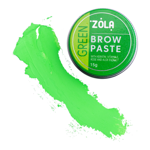 Паста для брів контурна Zolа 15 г, зелена
