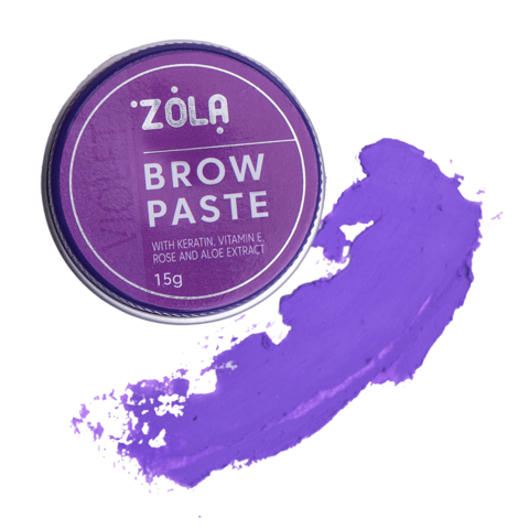 Паста для бровей контурная Zolа 15  г, фиолетовая