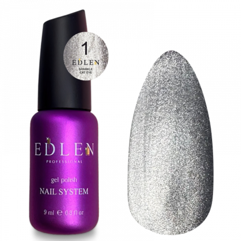 Гель-лак світловідбиваючий Edlen Sparkle cat №1, 9 мл