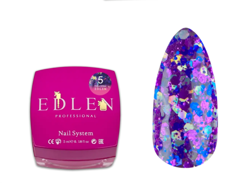 Гель глітерний Edlen Disco №05, 5 гр