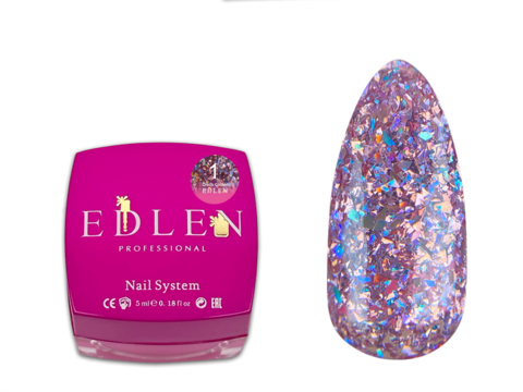 Гель глітерний Edlen Disco №01, 5 гр