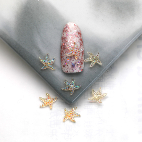 Шармы (фигурки) для ногтей S-365 Морская звезда (1 шт), светло-коричневые