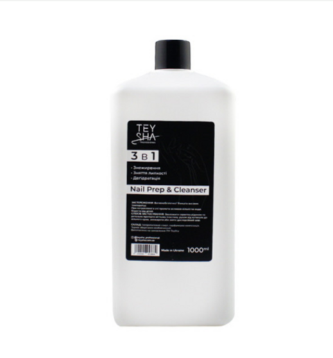 Знежирювач для нігтів Teysha 3в1 Nail Prep & Cleanser, 1000 мл