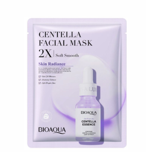 Маска для обличчя з есенцією центелли азіатської Bioaqua Centella 2X Soft Smooth Facial Mask, 30 г