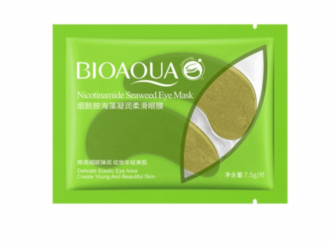 Патчі гідрогелеві для очей та водоростями Bioaqua Nicotinamide Seaweed Eye Mask, 7.5 г