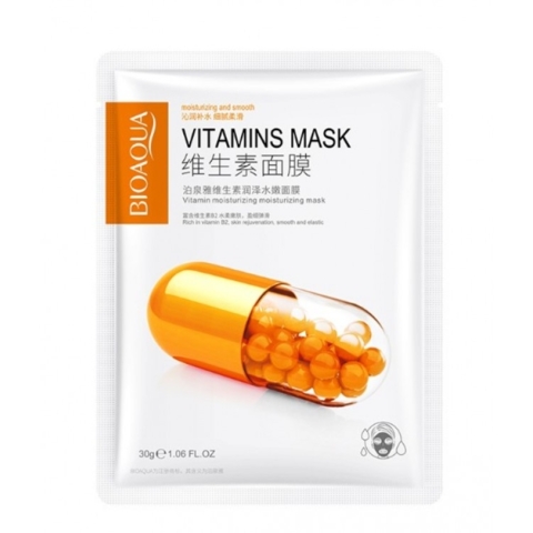 Маска для обличчя з вітаміном В2 Bioaqua Vitamins Moisturizing Mask, 30 г