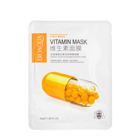 Маска для обличчя з вітамінами Bioaqua Vitamin Moisturizing Rejuvenation Mask, 30 г