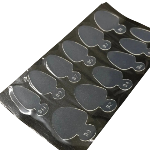 Молды трафареты для френча, силиконовые вставки в верхние формы B