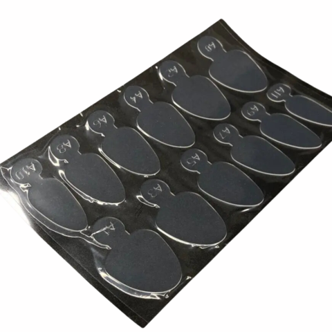 Молды трафареты для френча, силиконовые вставки в верхние формы A